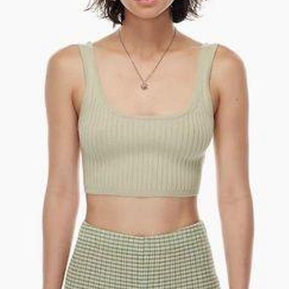 ARITZIA GREEN MANILA TANK TOP